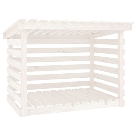 Vidaxl -Kamin Trek 108x73x79 cm Festkiefer weiß