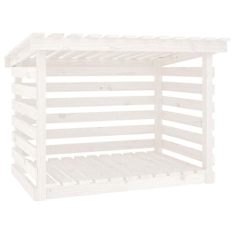 Vidaxl -Kamin Trek 108x73x79 cm Festkiefer weiß