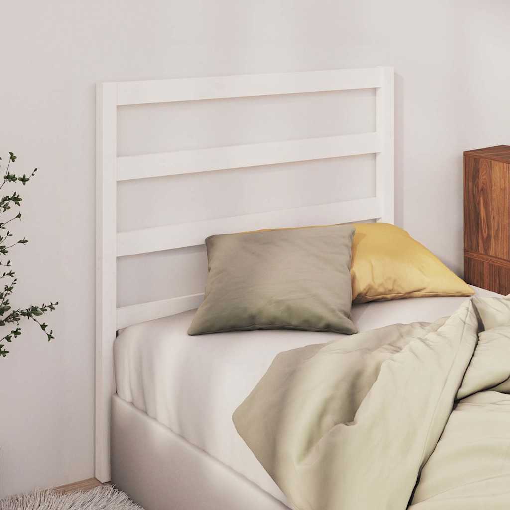 Vidaxl hoofdbord 95x4x100 cm massief grenenhout wit
