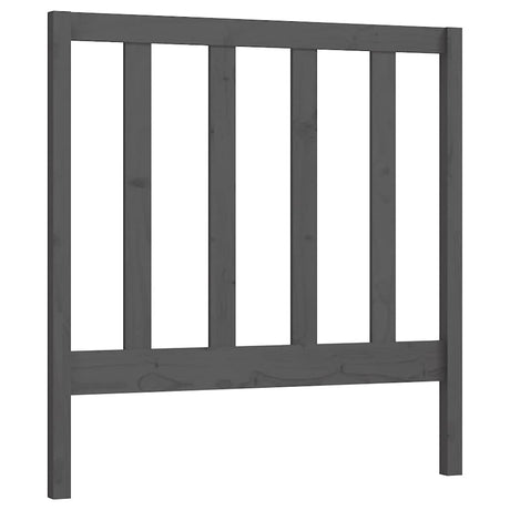 Vidaxl hoofdbord 95x4x100 cm massief grenenhout grijs