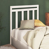 Vidaxl hoofdbord 95x4x100 cm massief grenenhout wit