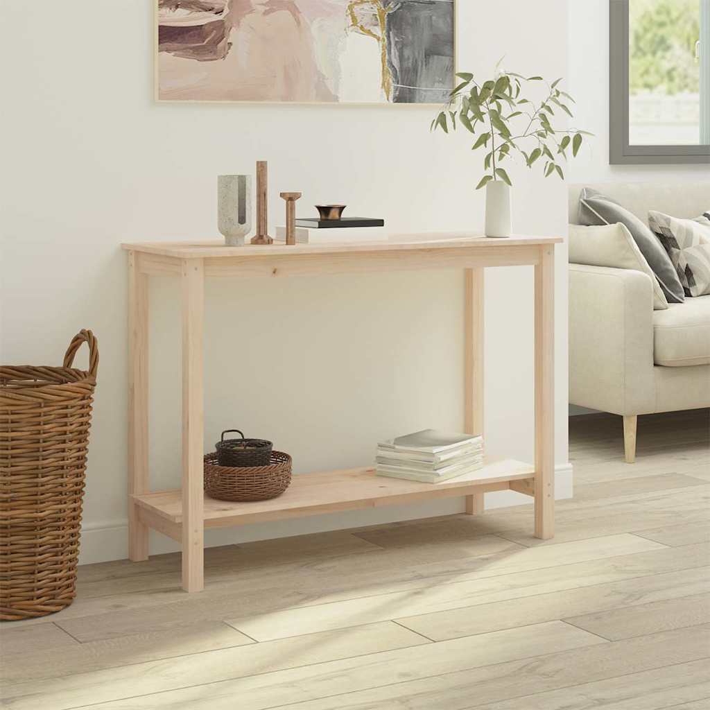 Vidaxl wandtafel 110x40x80 cm massief grenenhout