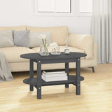 Vidaxl salontafel 80x45x45 cm massief grenenhout grijs