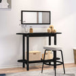 Vidaxl wandtafel 110x40x80 cm massief grenenhout zwart