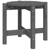 Vidaxl salontafel ø 52,5x45 cm massief grenenhout grijs