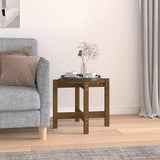 Vidaxl salontafel ø 52,5x45 cm massief grenenhout honingbruin