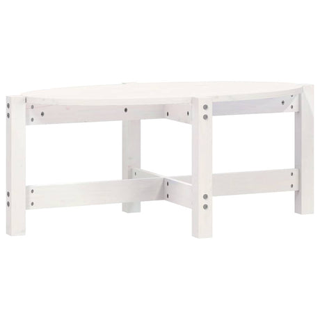 Vidaxl salontafel 87x48x35 cm massief grenenhout wit