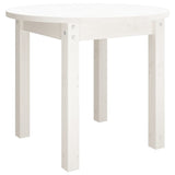 Vidaxl salontafel ø 55x45 cm massief grenenhout wit