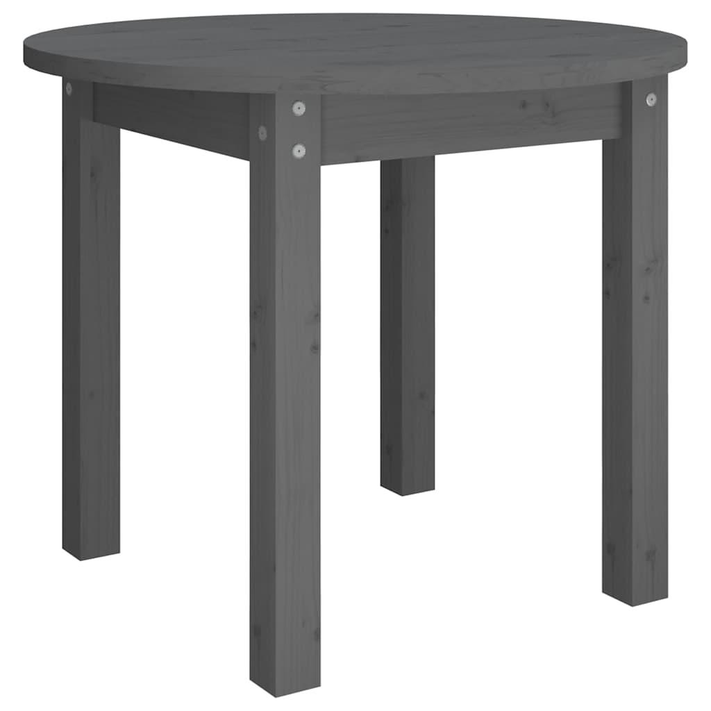 Vidaxl salontafel ø 55x45 cm massief grenenhout grijs