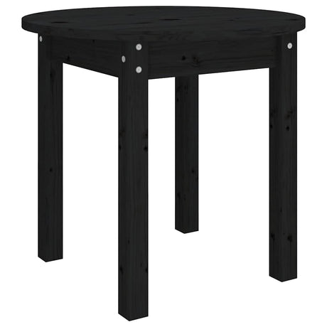 Vidaxl salontafel ø 45x40 cm massief grenenhout zwart