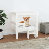 Vidaxl Hundekorb 55,5 x 53,5 x 60 cm Festkiefer weiß