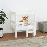 Vidaxl Hundekorb 55,5 x 53,5 x 60 cm Festkiefer weiß