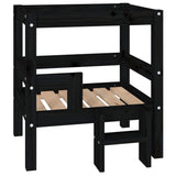 Vidaxl Hundekorb 55,5 x 53,5 x 60 cm Festkiefer Schwarz