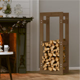 Vidaxl -Kamin 41x25x100 cm Festkiefer Honigbraun