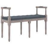 Vidaxl bankje 110x40x70 cm fluweel donkergrijs