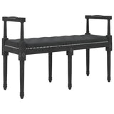 Vidaxl bankje 110x40x70 cm fluweel zwart