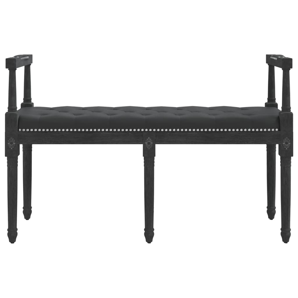 Vidaxl bankje 110x40x70 cm fluweel zwart