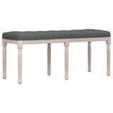 Vidaxl bankje 110x40x49 cm stof donkergrijs