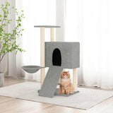 Vidaxl -Katzenmöbel mit Sisal -Kratzerpfosten 96 cm hellgrau