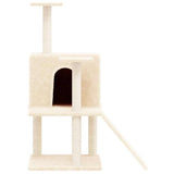Vidaxl -Katzenmöbel mit Sisal -Kratzerpfosten 109 cm Creme -Colored