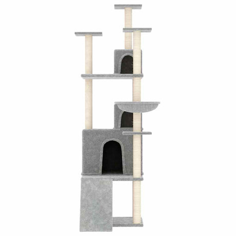 Vidaxl -Katzenmöbel mit Sisal -Kratzern 175 cm hellgrau