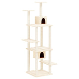 Vidaxl -Katzenmöbel mit Sisal -Kratzer -Pfosten 176 cm Creme -Colored