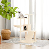 Vidaxl Katzenmöbel mit Sisal-Kratzstämmen 94 cm cremefarben
