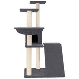 Vidaxl Katzenmöbel mit Sisal-Kratzstämmen 94 cm dunkelgrau