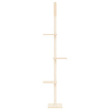 Vidaxl Katzenmöbel vom Boden bis zur Decke 267,5-297,5 cm cremefarben