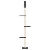 Vidaxxl Katzenmöbel raumhoch 267,5-297,5 cm dunkelgrau