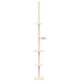 Vidaxxl Katzenmöbel raumhoch 263,5-289,5 cm cremefarben