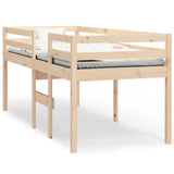 Vidaxl hoogslaper massief grenenhout 75x190 cm