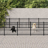 Vidaxl -Hundezwinger für außerhalb von 25,4 m² Stahl