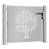 Vidaxxl-Tor 100x75 cm Baumdesign aus Cortenstahl