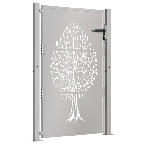 Vidaxxl-Tor 100x150 cm Baumdesign aus Cortenstahl