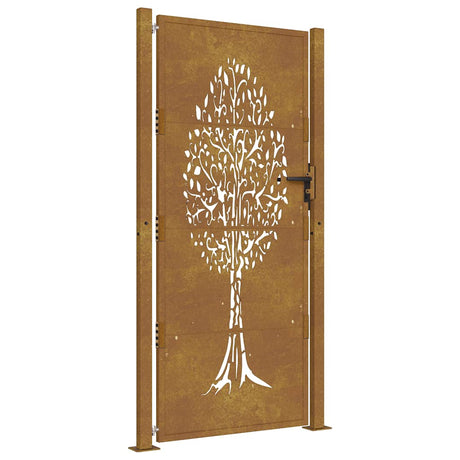 Vidaxl Poort 105x180 cm Baumdesign Cortenstaal