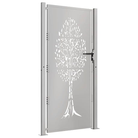 Vidaxl Poort 105x205 cm Cortenstaal Boom Design