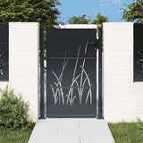 VIDAXL -Anschluss 105x155 cm mit Grasdesign Stahl Anthrazit -gelöscht