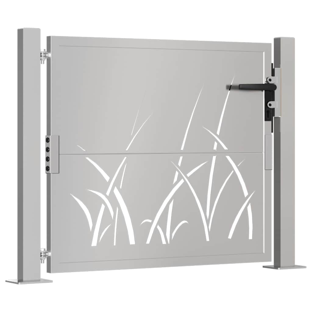 Vidaxxl Tor Gras Design 100x100 cm Cortenstahl