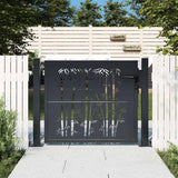 VIDAXL-Anschluss mit Bamboo-Design 105x105 cm Stahl Anthrazitfarben