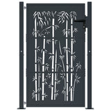 VIDAXL-Anschluss mit Bamboo-Design 105x130 cm Stahl Anthrazitfarben