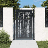VIDAXL-Anschluss mit Bamboo-Design 105x155 cm Stahl Anthrazitfarben