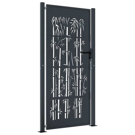 VIDAXL-Anschluss mit Bamboo-Design 105x180 cm Stahl Anthrazitfarben