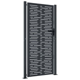 VIDAXL -Anschluss 105x180 cm mit quadratischer Stahl -Anthrazit -ausgelöst