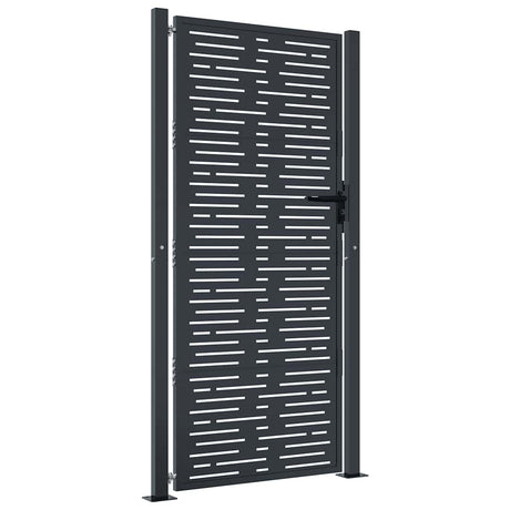 VIDAXL -Anschluss 105x180 cm mit quadratischer Stahl -Anthrazit -ausgelöst