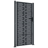 VIDAXL -Anschluss 105x205 cm mit quadratischer Stahl -Anthrazit -ausgelöst