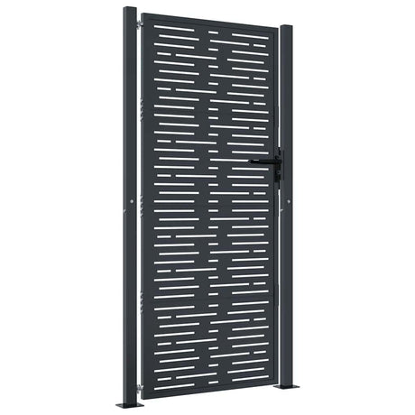VIDAXL -Anschluss 105x205 cm mit quadratischer Stahl -Anthrazit -ausgelöst