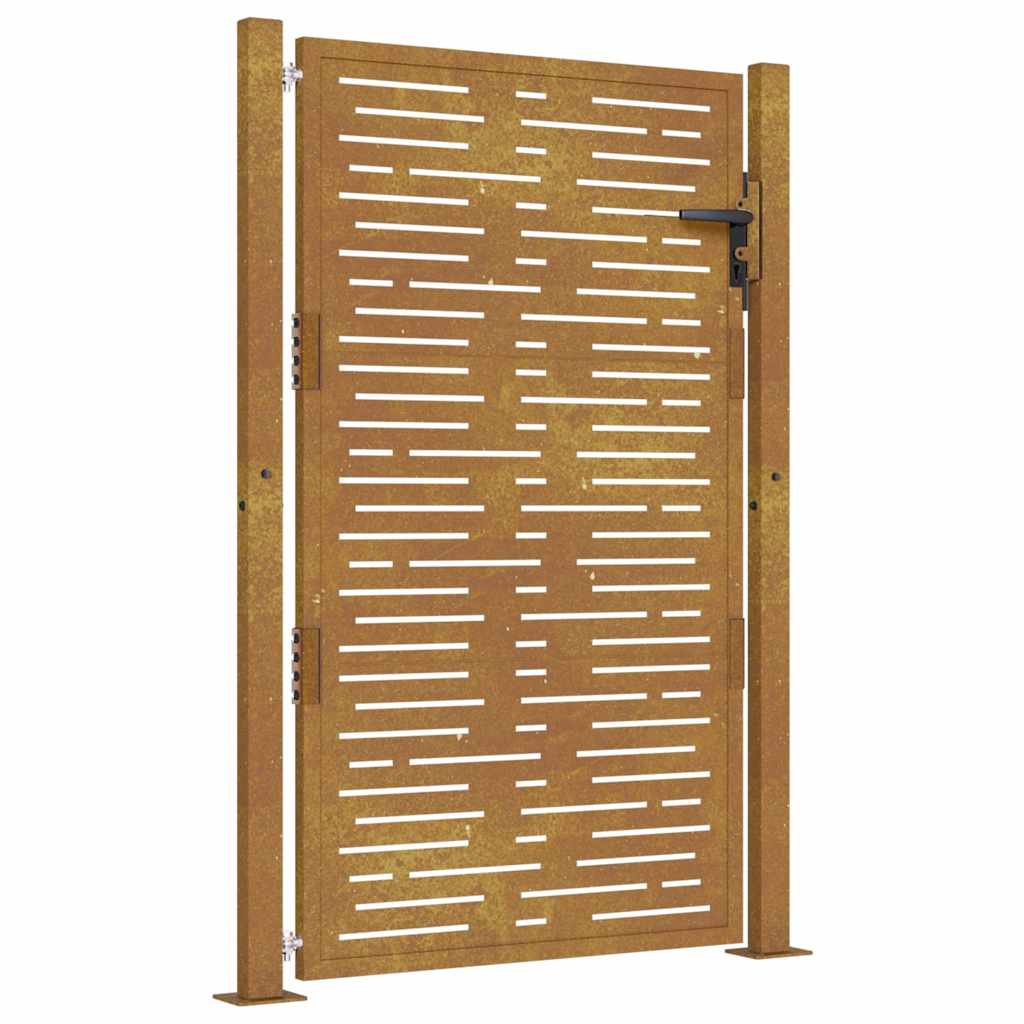 Vidaxxl Tor quadratisch 100x125 cm Cortenstahl