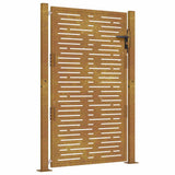 Vidaxxl Tor quadratisch 100x125 cm Cortenstahl