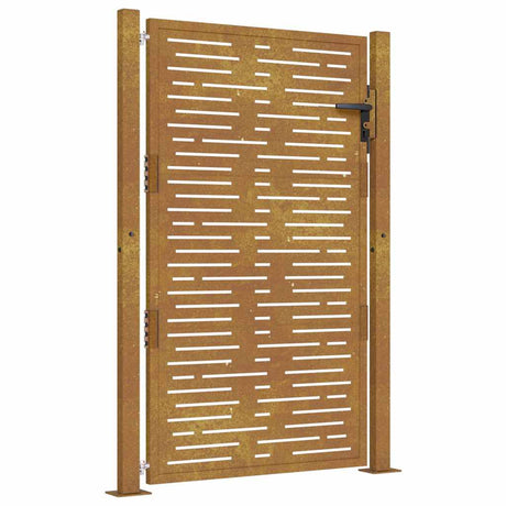Vidaxxl Tor quadratisch 100x125 cm Cortenstahl